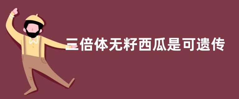 三倍体无籽西瓜是可遗传变异吗