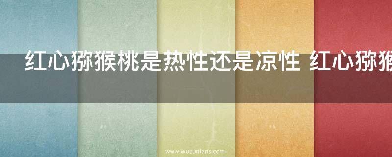红心猕猴桃是热性还是凉性 红心猕猴桃是热性还是凉性呢