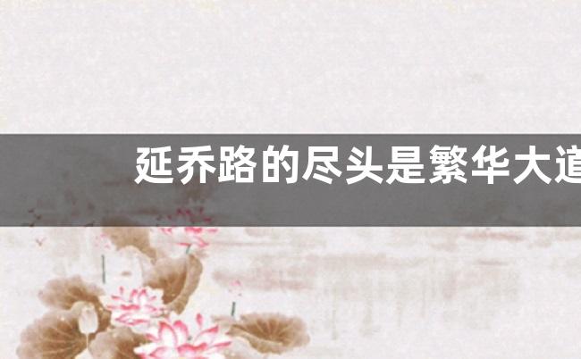 延乔路的尽头是繁华大道是什么意思？