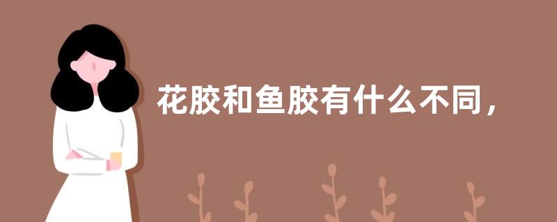 花胶和鱼胶有什么不同，附花胶的食用方法