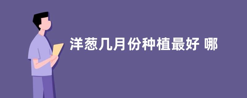 洋葱几月份种植最好 哪个季节种植合适