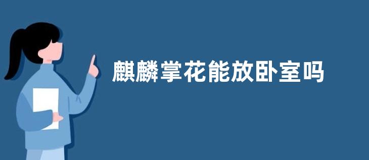 麒麟掌花能放卧室吗