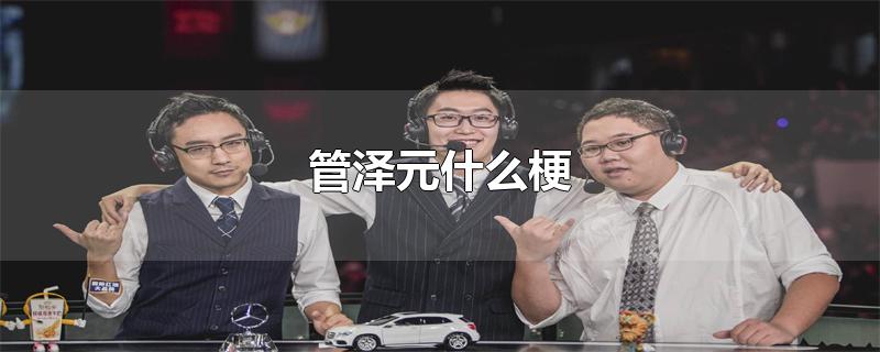 管泽元什么梗