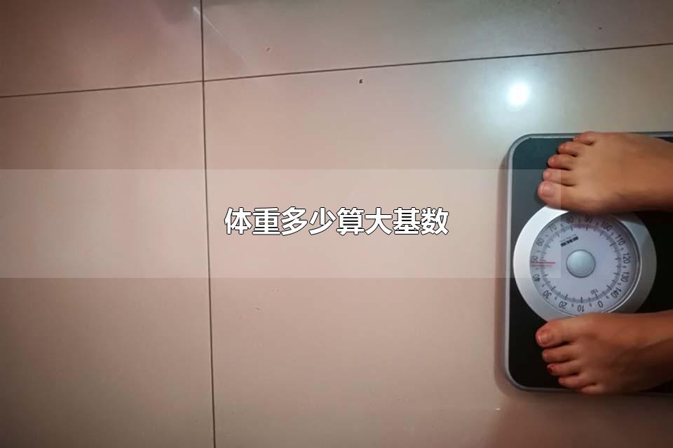 体重多少算大基数 1米65、130斤算大基数吗