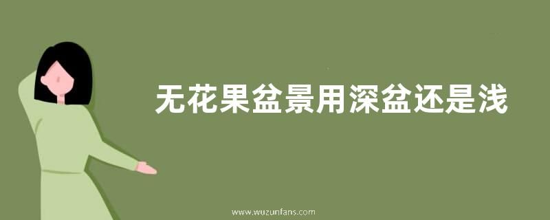 无花果盆景用深盆还是浅盆好