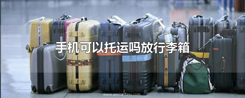 手机可以托运吗放行李箱