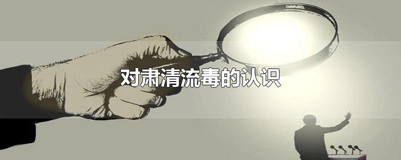 对肃清流毒的认识