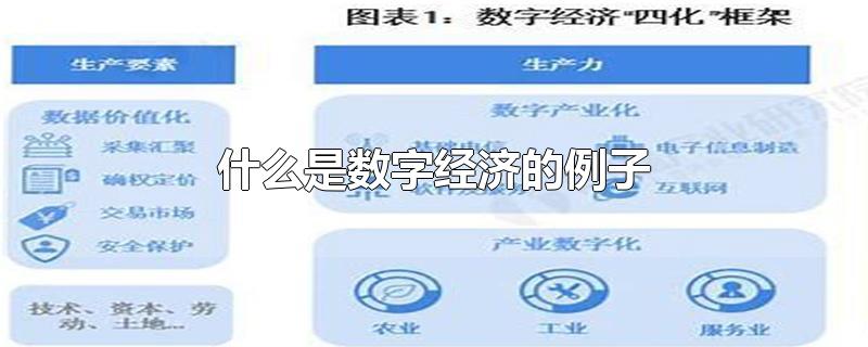 什么是数字经济的例子