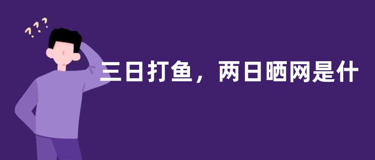 三日打鱼，两日晒网是什么意思？