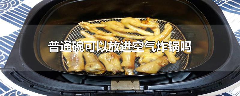 普通碗可以放进空气炸锅吗