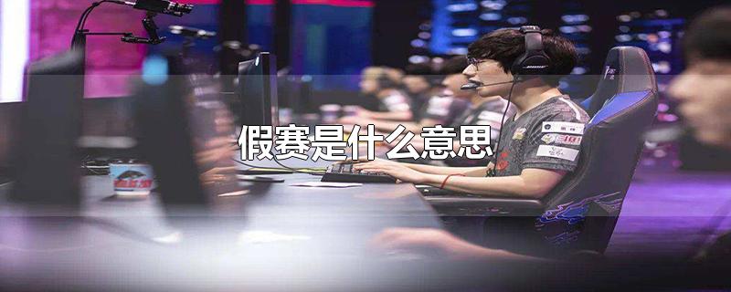 假赛是什么意思