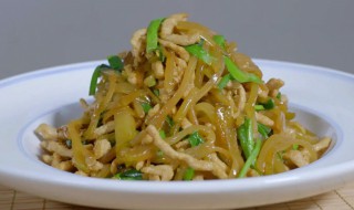 榨菜炒肉丝家常做法 榨菜炒肉丝家常做法介绍