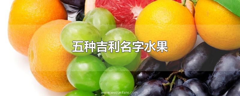 五种吉利名字水果