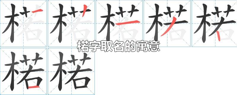 楉字取名的寓意