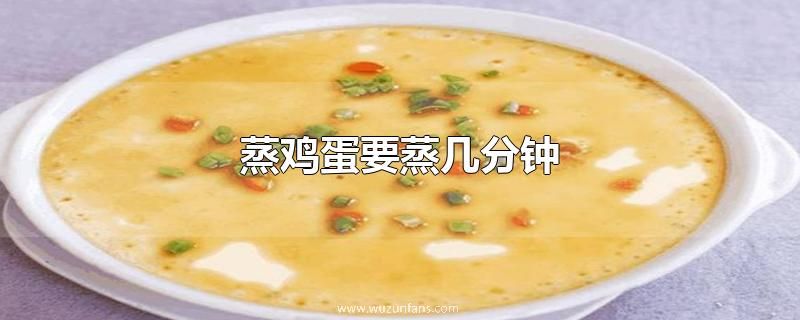 蒸鸡蛋要蒸几分钟
