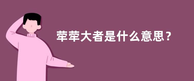 荦荦大者是什么意思？