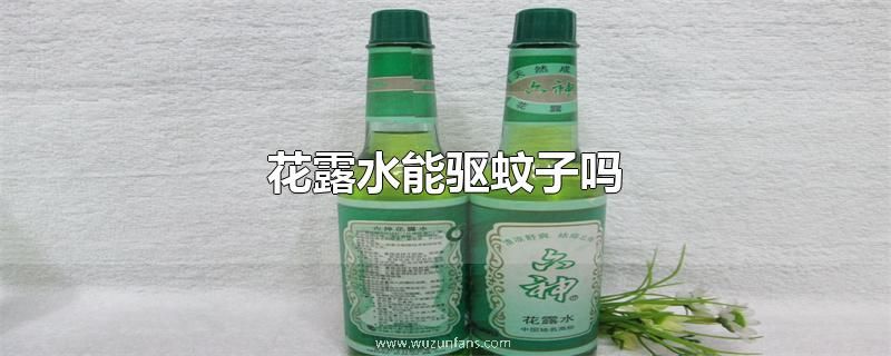 花露水能驱蚊子吗