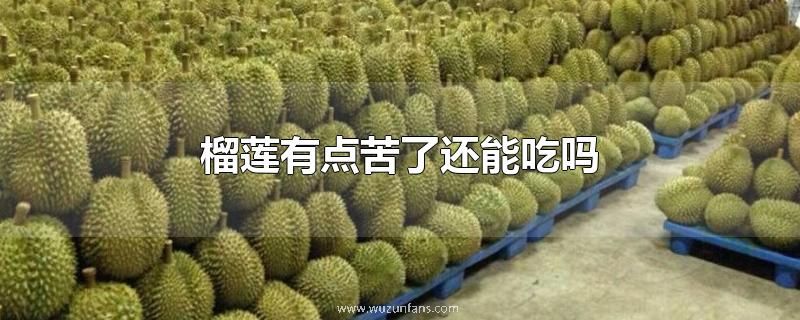 榴莲有点苦了还能吃吗