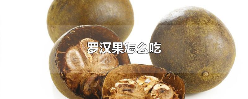 罗汉果怎么吃