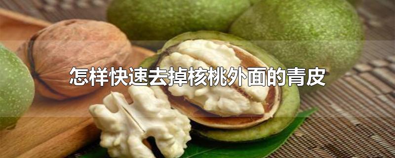 怎样快速去掉核桃外面的青皮