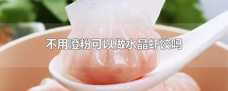 不用澄粉可以做水晶虾饺吗