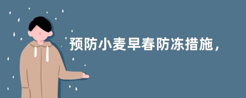 预防小麦早春防冻措施，土壤翻浆时进行顶凌划锄