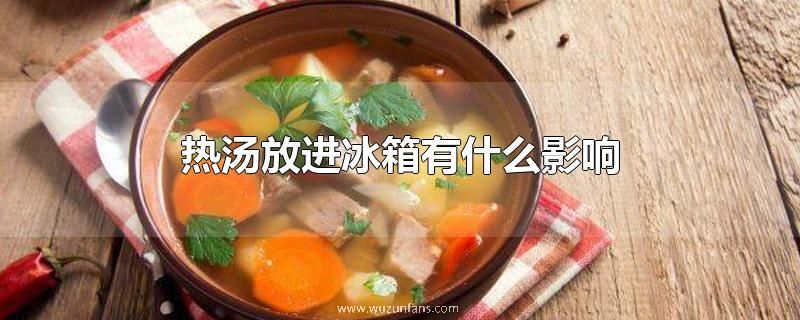 热汤放进冰箱有什么影响