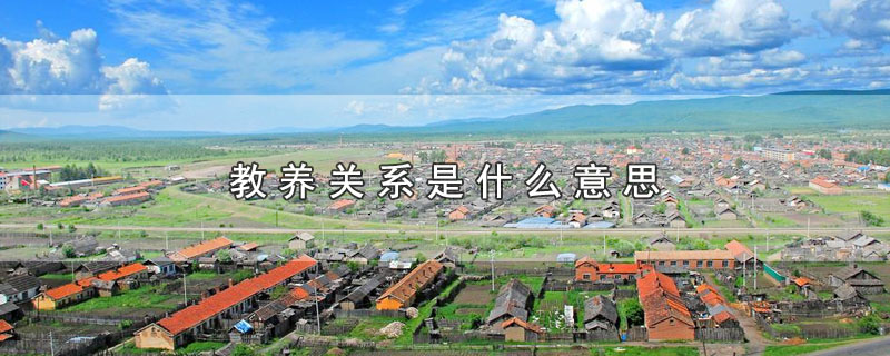 教养关系是什么意思