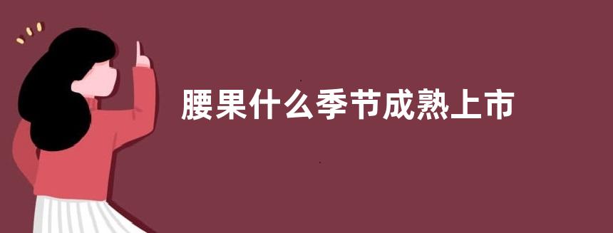 腰果什么季节成熟上市 成熟期是什么时候