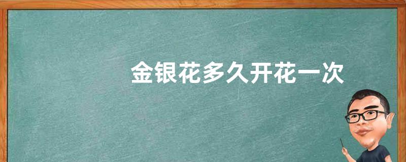 金银花多久开花一次