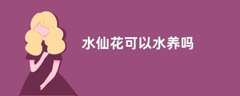 水仙花可以水养吗