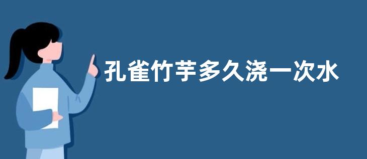 孔雀竹芋多久浇一次水