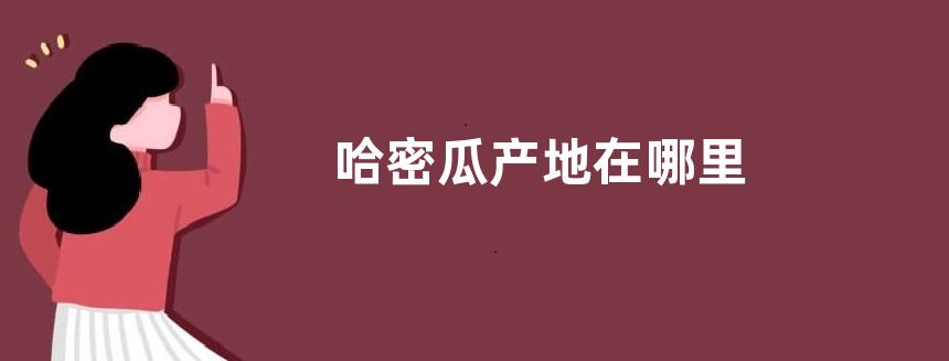 哈密瓜产地在哪里