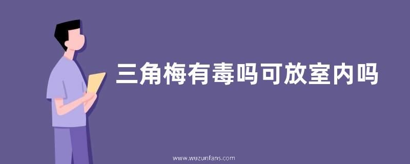 三角梅有毒吗可放室内吗 三角梅能放在卧室养吗