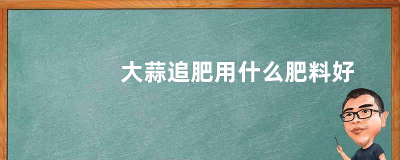 大蒜追肥用什么肥料好