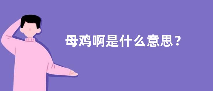 母鸡啊是什么意思？