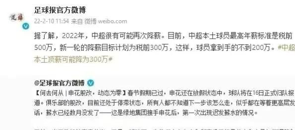 中超降薪有什么影响(中超降薪的利弊分析)