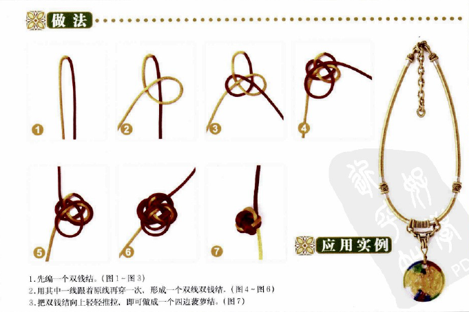 手链编法图解（史上最全的手绳手链基本编法）