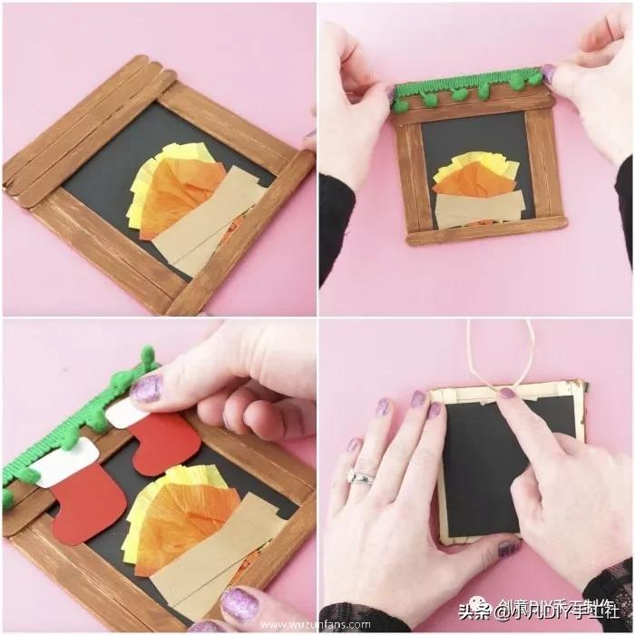 小木棍可以做什么样的手工（教你用冰棒棍玩转圣诞手工）